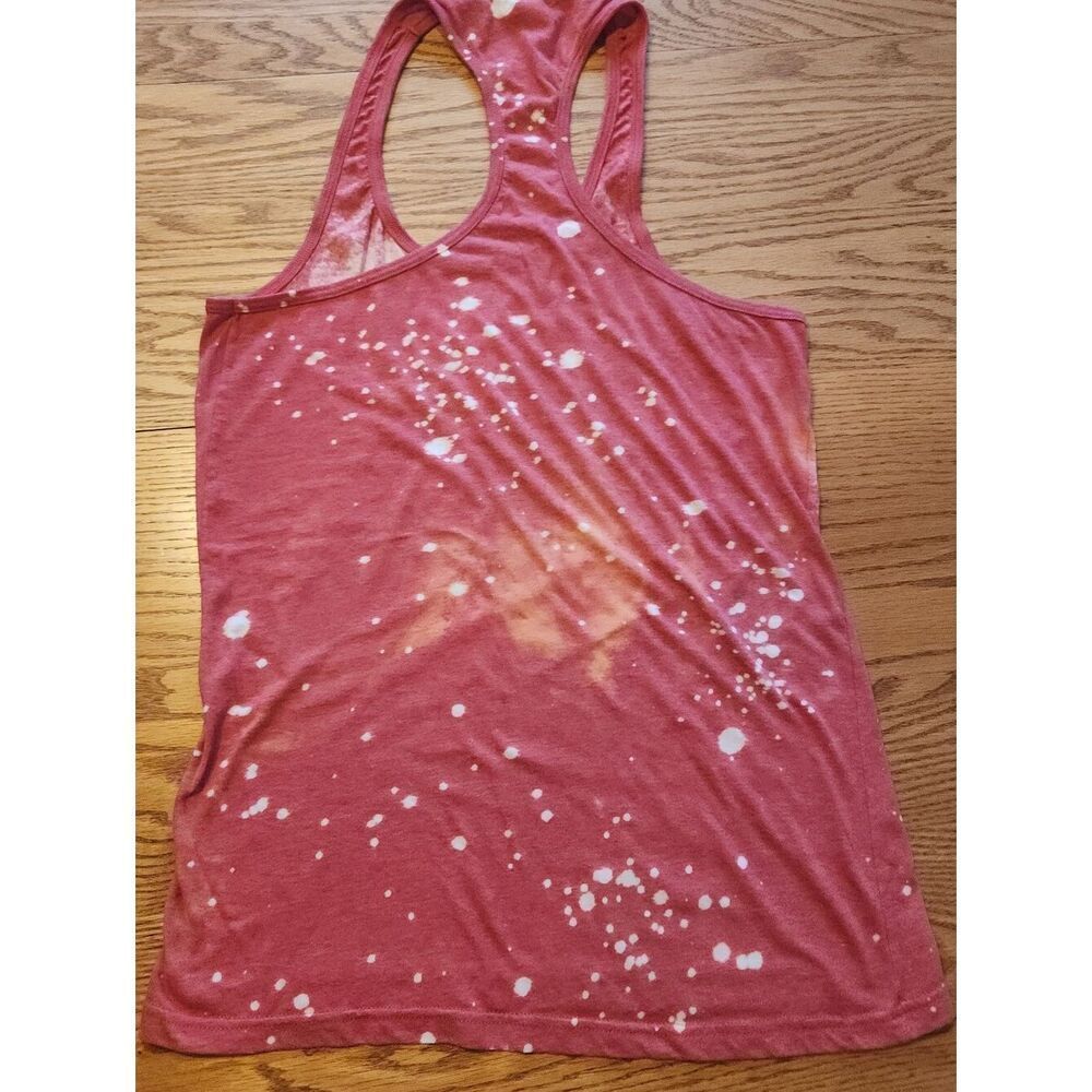 E22 Chick-fil-A Peace Love Graphic Tank Top - Coral & White - Picture 11 of 13